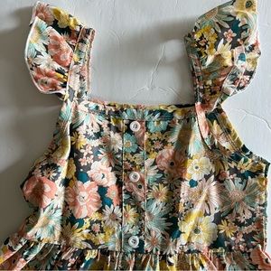 Girls flutter sleeve floral sundress 120